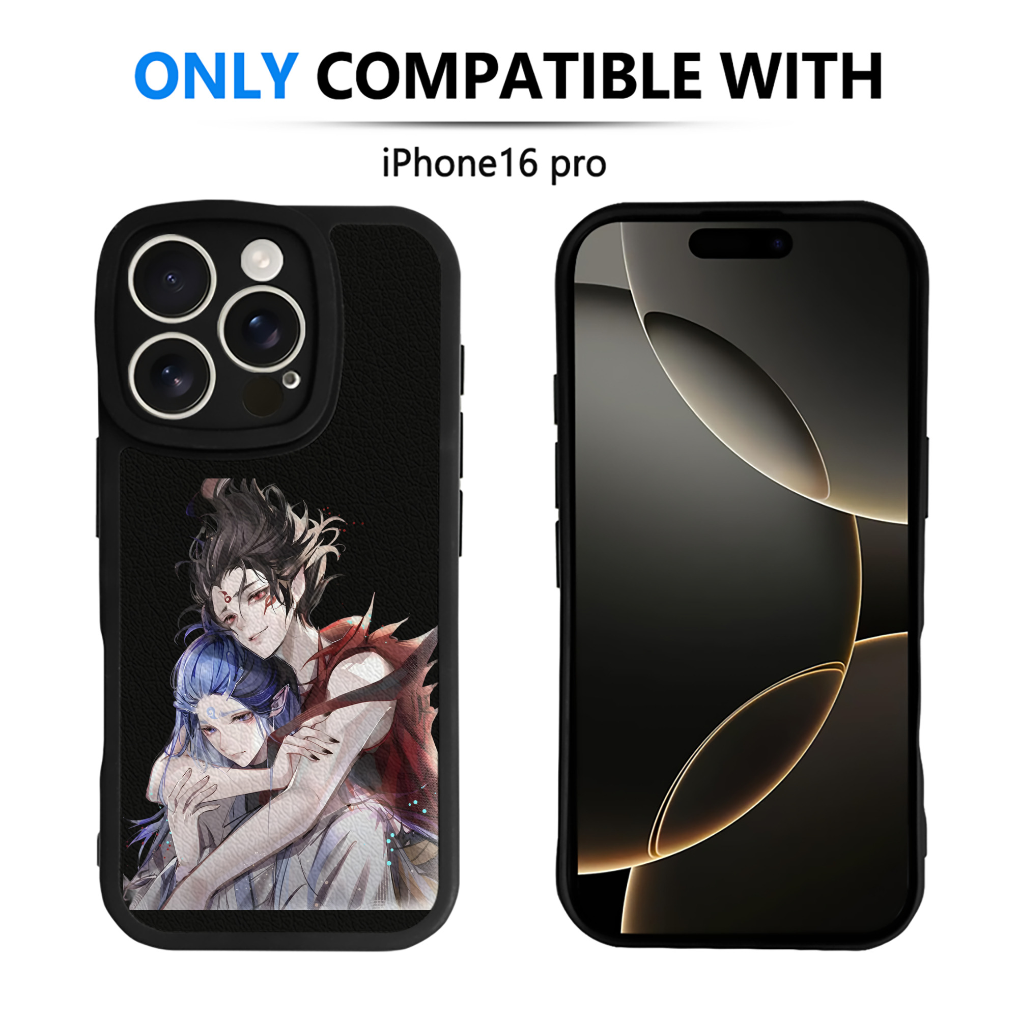 （画像用） Ne Zha 2 ナタ 魔童の大暴れ 【iPhone 16シリーズ対応】シリコンスマホケース（レザー調） 材質：シリコン